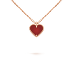 ¡®Loco¡¯SWEET CLOVER CARNELIAN HEART NECKLACE