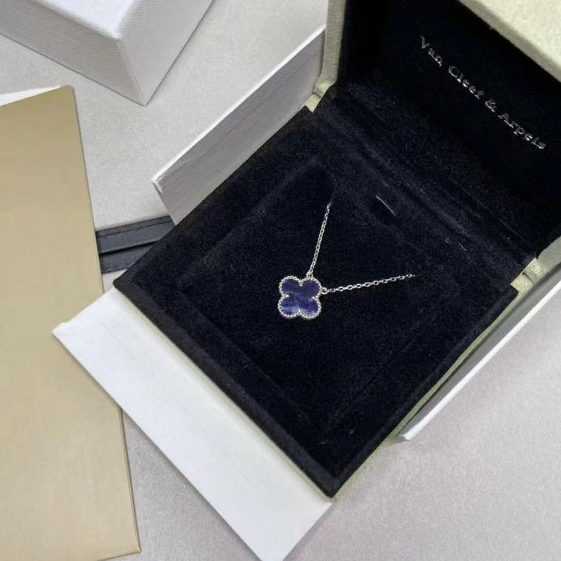 ¡®Loco¡¯CLOVER 15MM PIETERSITE NECKLACE SILVER
