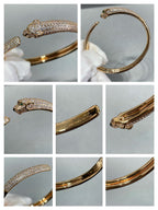 ¡®Loco¡¯PANTHERE FULL DIAMOND OPEN BRACELET