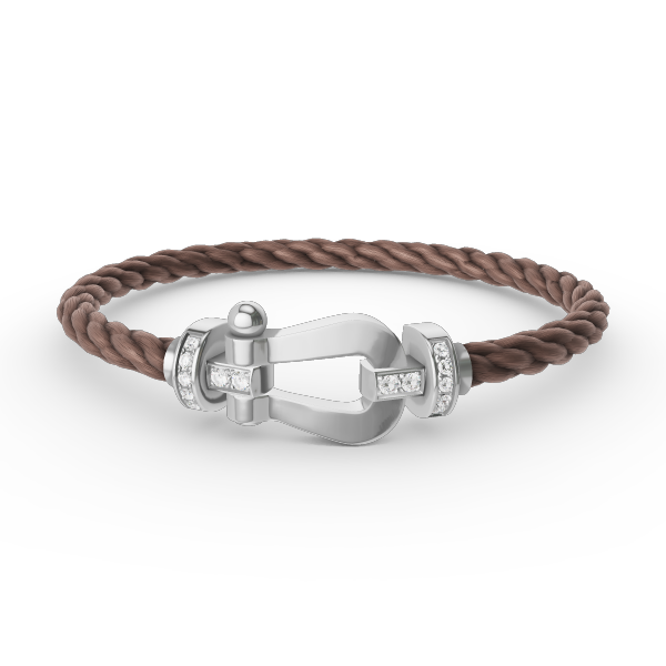 ¡®Loco¡¯FORCE LARGE HORSESHOE HALF DIAMOND BRACELET SILVER