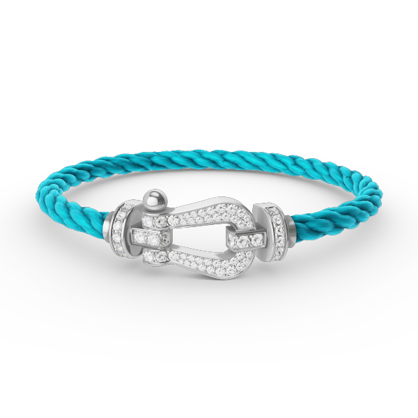 ¡®Loco¡¯FORCE LARGE HORSESHOE FULL DIAMOND BRACELET SILVER