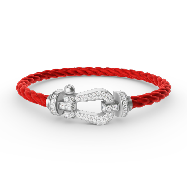 ¡®Loco¡¯FORCE LARGE HORSESHOE FULL DIAMOND BRACELET SILVER